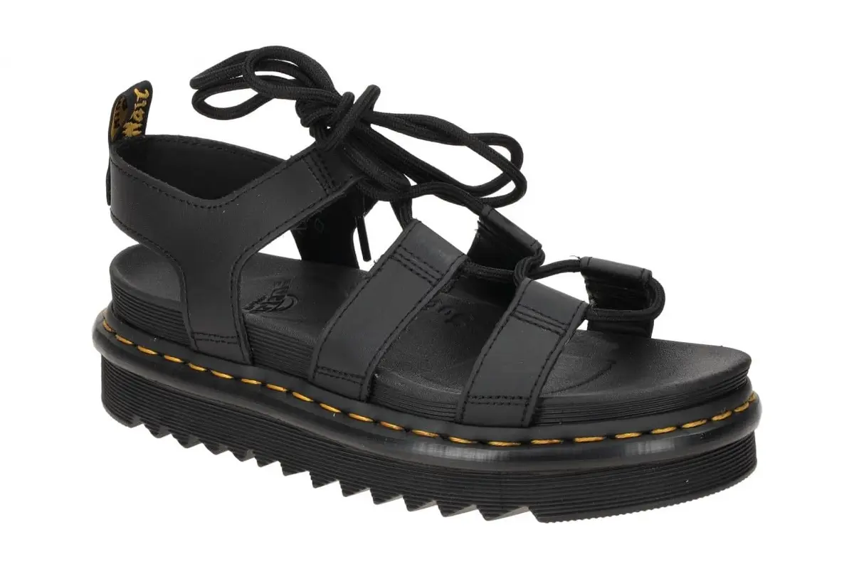 Dr. Martens Nartilla Gladiator Sandal 9 Women/8 Men | Ankle-Tie, Classic Docs DNA, Lightweight EVA Sole - view 4