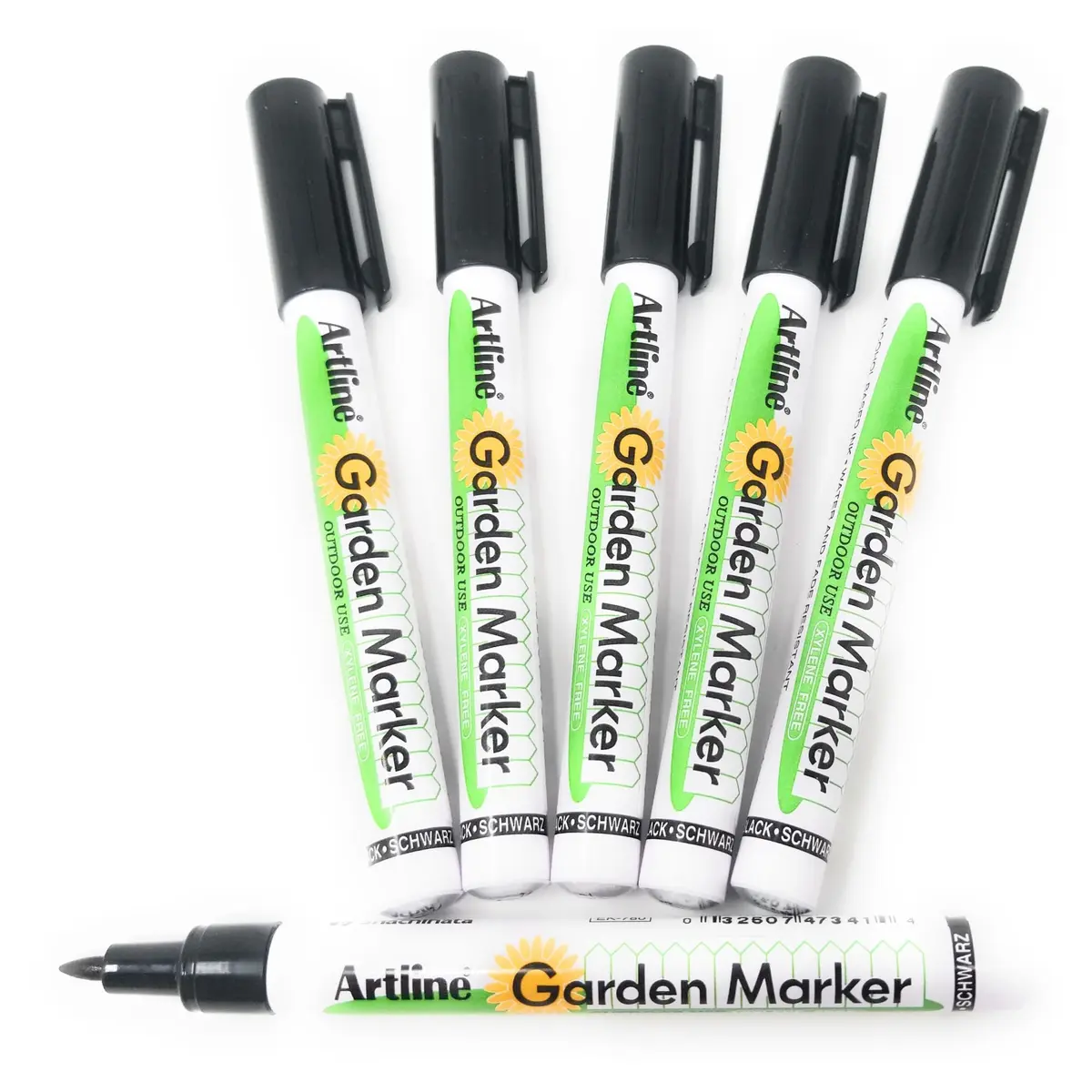 Artline Garden Markers - Waterproof Quick Dry Ink 6 Pack | Fade & Sun Resistant - main product image