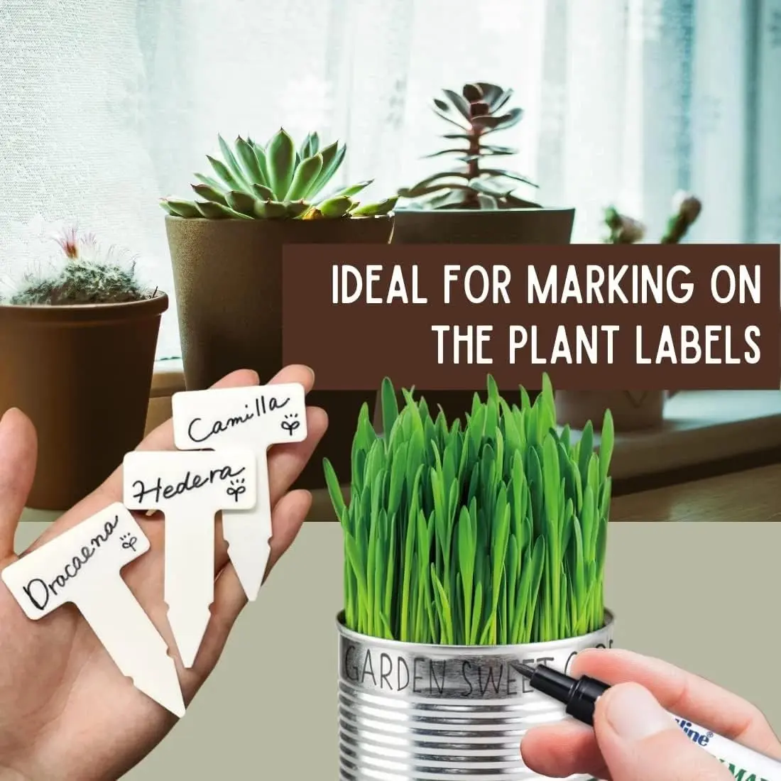 Artline Garden Marker Water Resistant Quick Dry Ink 4 Markers | Perfect for Outdoor Use - view 6
