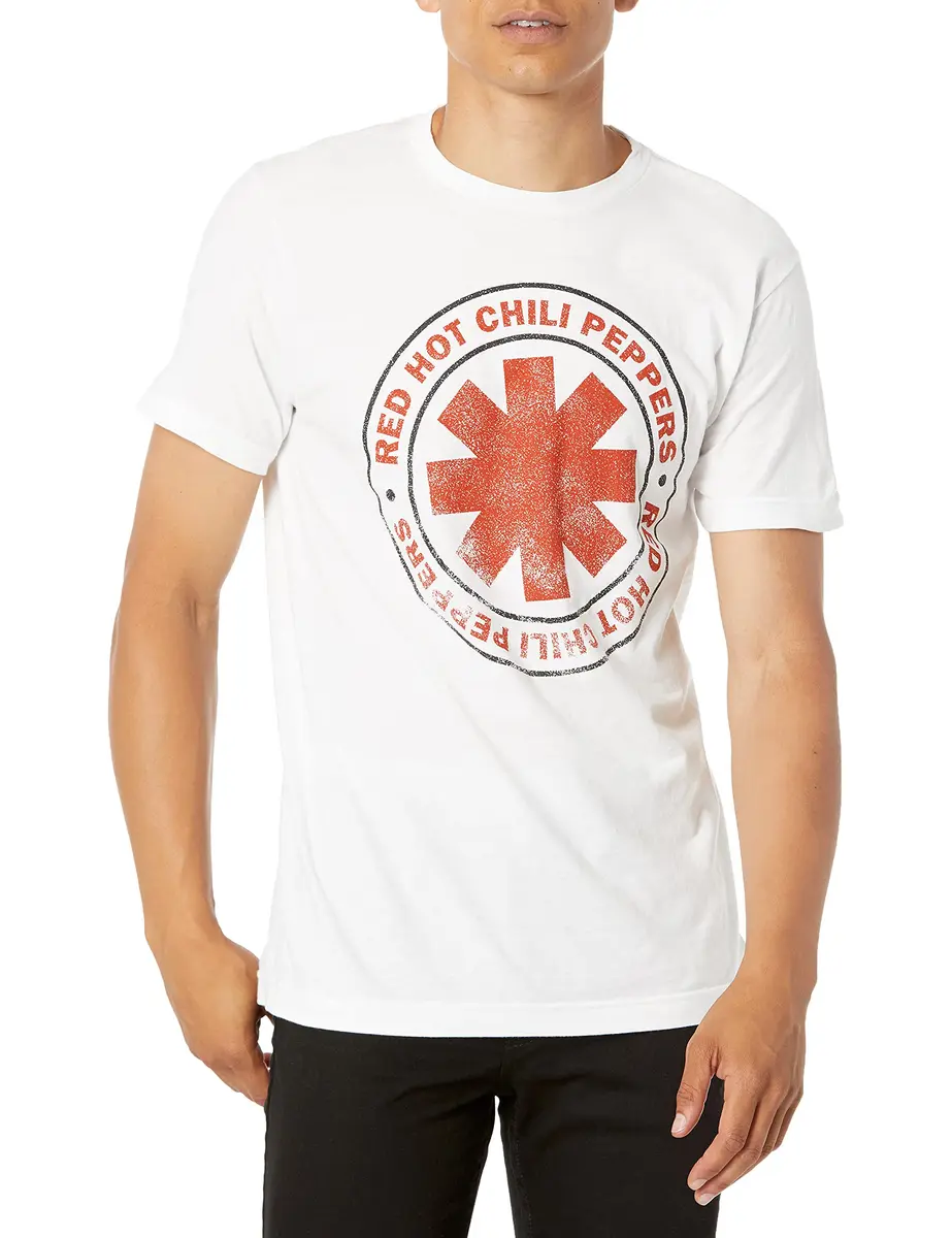 Red Hot Chili Peppers Distressed Logo T-Shirt 2X-Large | Official Merchandise, 100% USA Cotton (XX-Large) - main product image