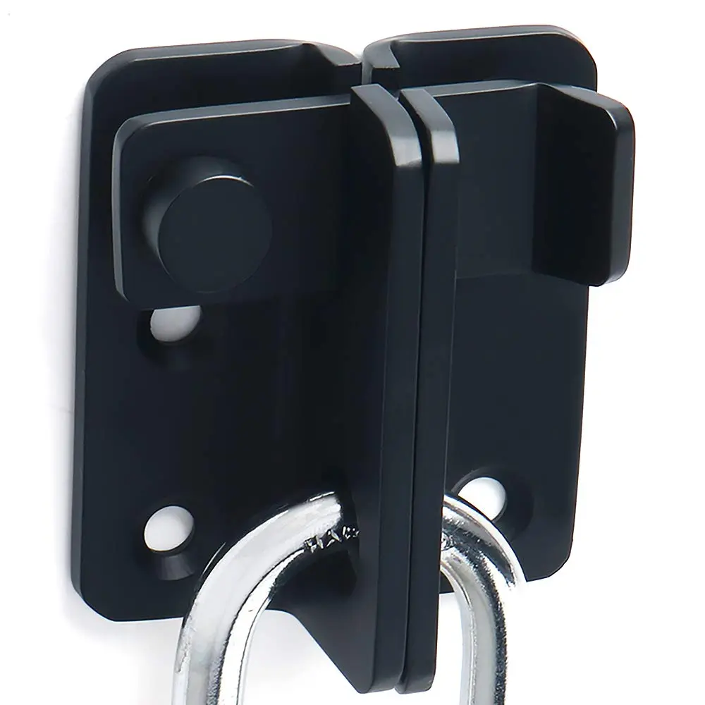 Alise Black Flip Latch Gate Latch, Shed Door Lock, Barn Door Lock, L-Size | Heavy Duty Stainless Steel - main product image