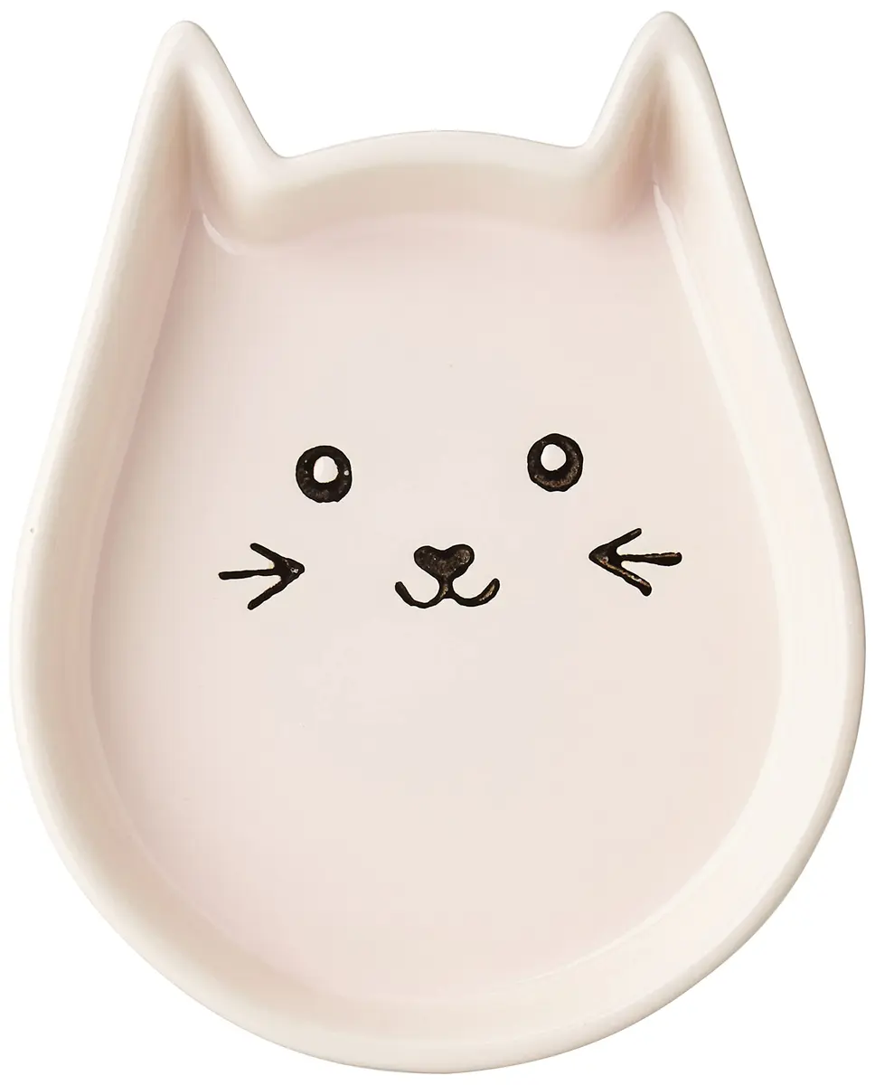 Nobby Cats Kitty Face Ceramic Bowl – Pink | Cute Cat Face Design, 13x16x3cm, Non-Slip - view 3