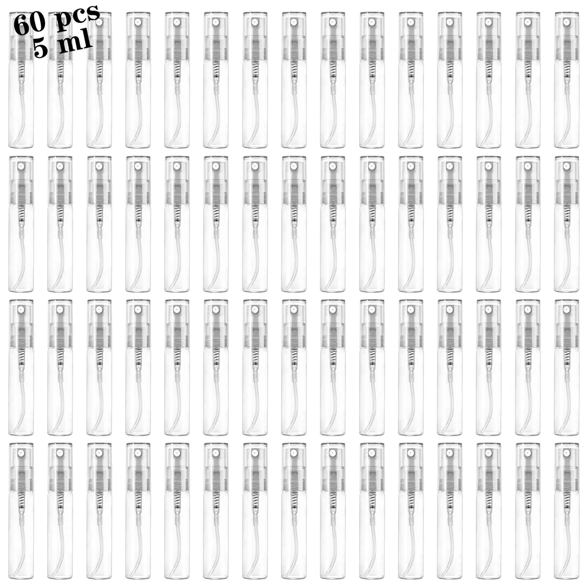 Csdtylh Refillable Glass Spray Bottle 5ml | Portable Perfume & Essential Oil Atomizer for Travel - main product image