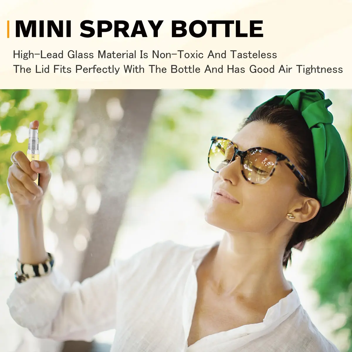 Csdtylh Refillable Glass Spray Bottle 5ml | Portable Perfume & Essential Oil Atomizer for Travel - view 6