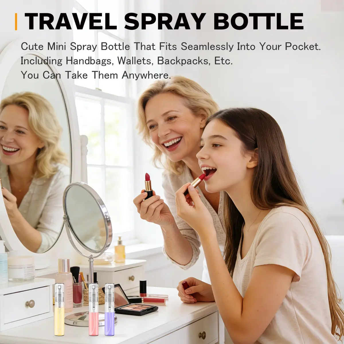 Csdtylh Refillable Glass Spray Bottle 5ml | Portable Perfume & Essential Oil Atomizer for Travel - view 7