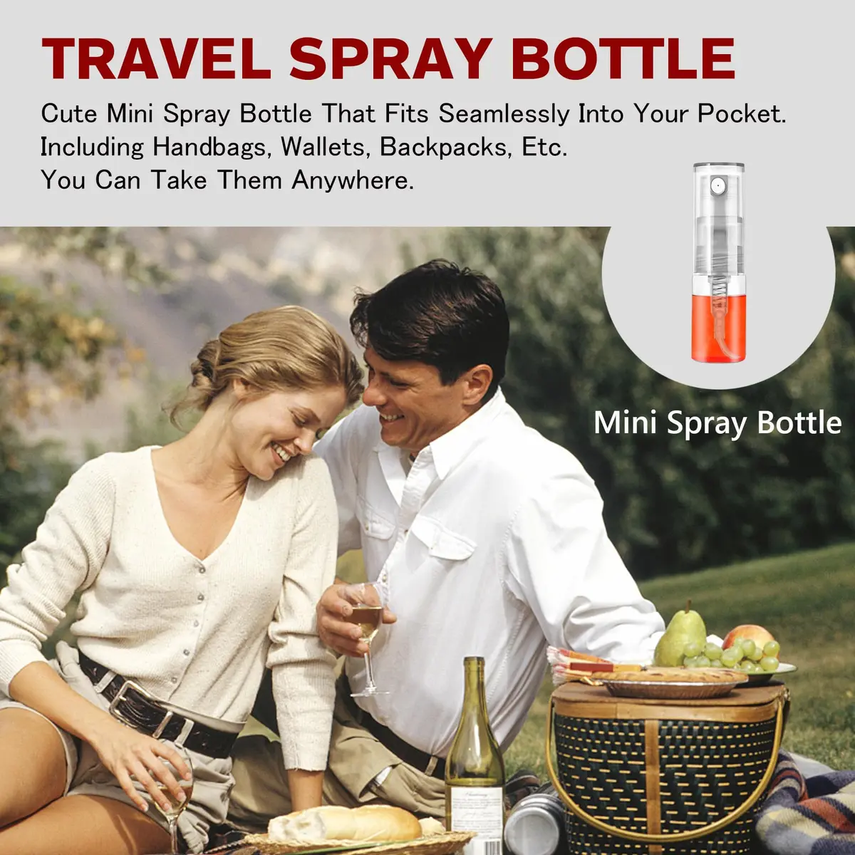 Csdtylh Mini Spray Bottle 2ml | Refillable Glass Atomizer for Perfume & Essential Oils - view 5