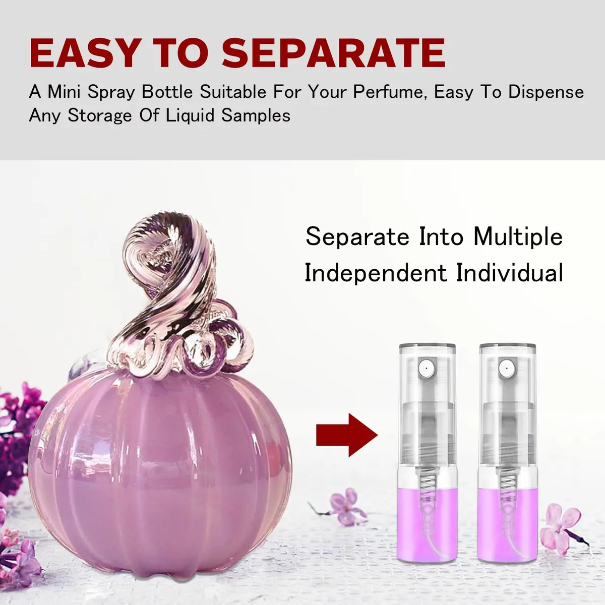 Csdtylh Mini Spray Bottle 2ml | Refillable Glass Atomizer for Perfume & Essential Oils - view 4