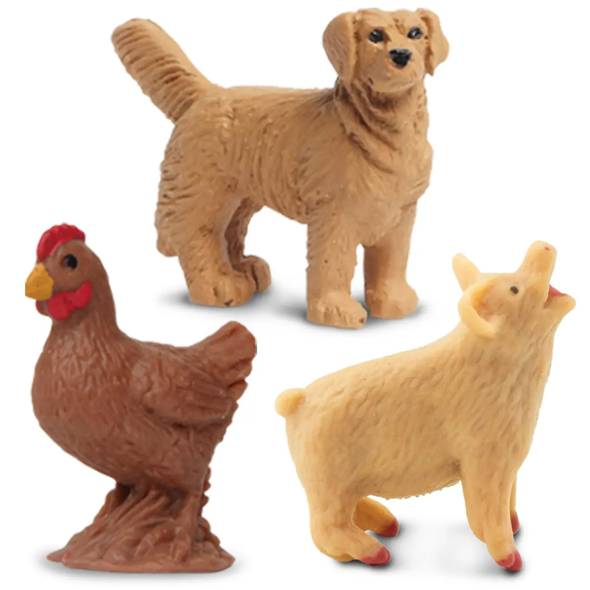 Safari Ltd. Good Luck Minis Ranch Fun Pack - 8 Animal Figurines Toy Set | Small-Scale Farm Animal Figures for Kids 5+ - view 3