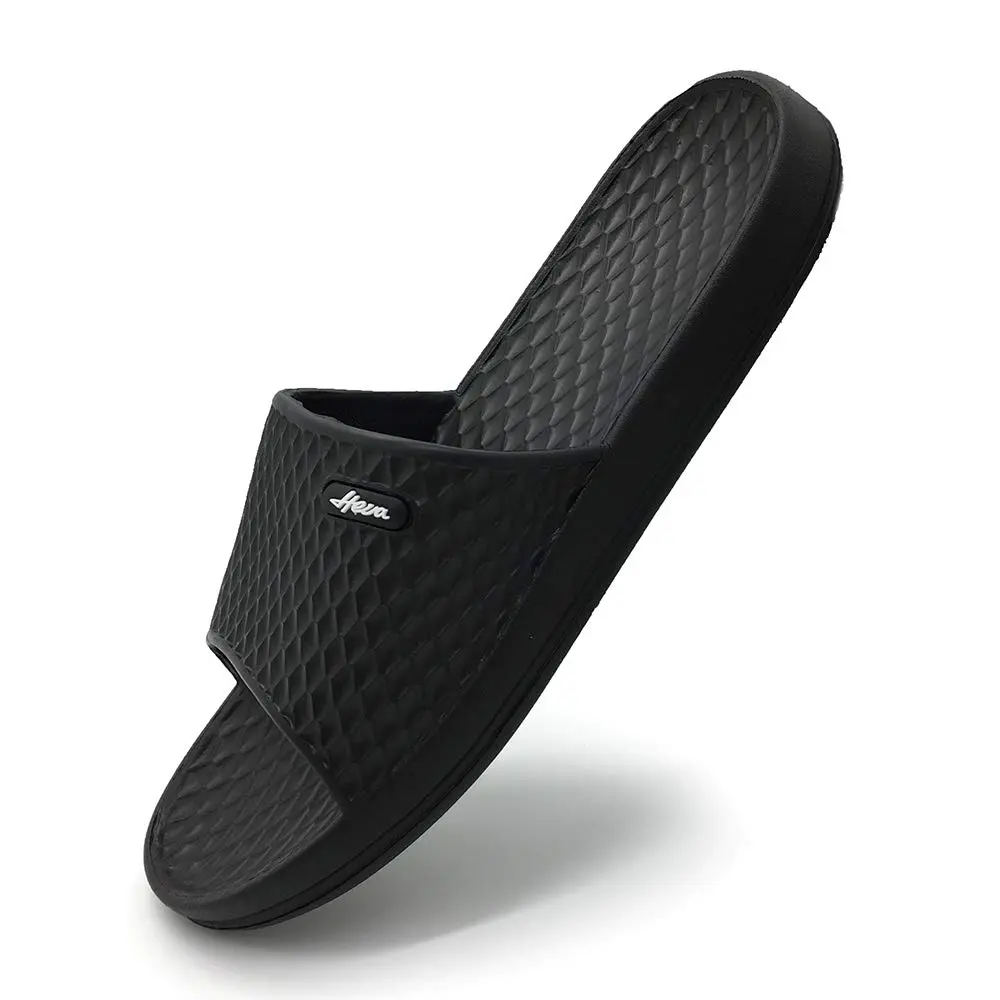 FUNKYMONKEY Men's Shower Slides, Lightweight EVA Slippers, Black, 10 | Open Toe, Non Slip, Casual Comfort - view 6