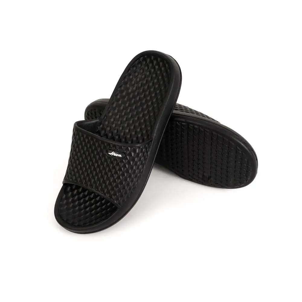 FUNKYMONKEY Men's Shower Slides, Lightweight EVA Slippers, Black, 10 | Open Toe, Non Slip, Casual Comfort - view 7
