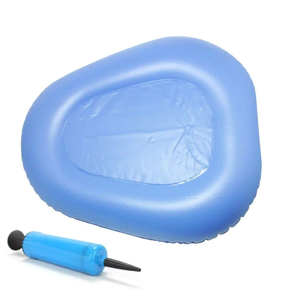 KIKIGOAL Blue Inflatable Bed Pan for Elderly & Paralyzed | Washable & Portable - view 8