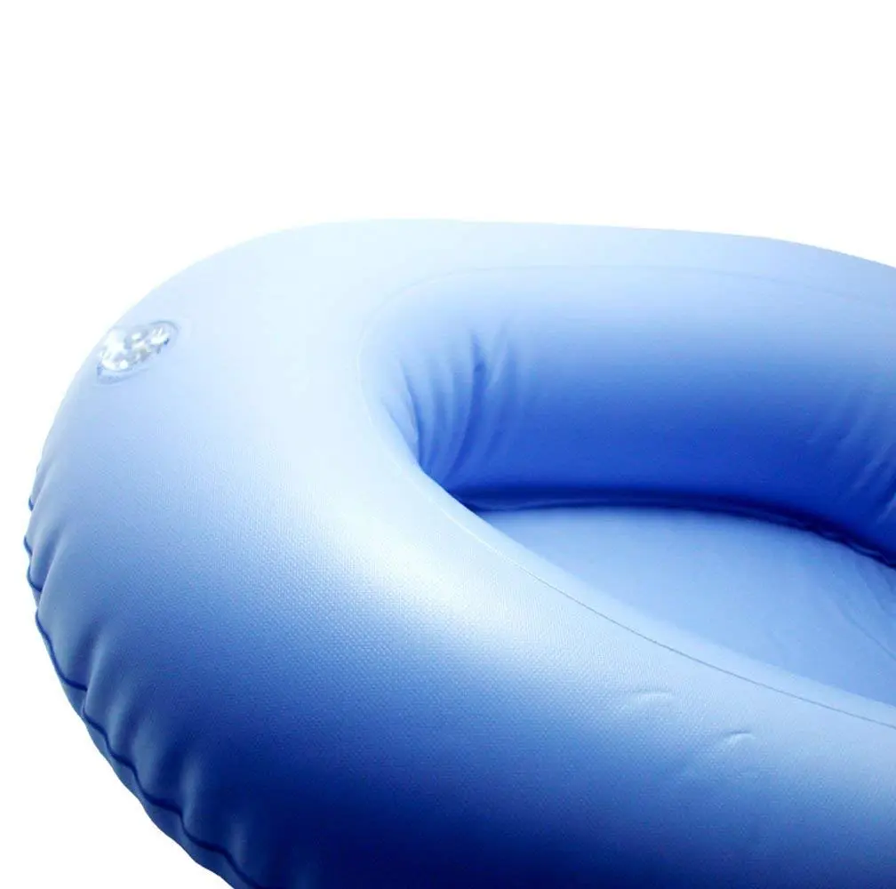 KIKIGOAL Blue Inflatable Bed Pan for Elderly & Paralyzed | Washable & Portable - view 4