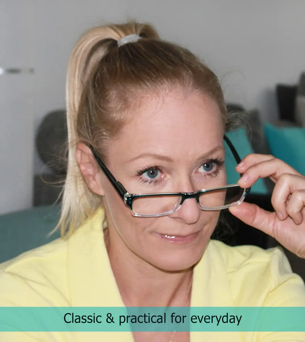 LUR Reading Glasses 4 Pack Include Sun Readers | Classic Fashion Frames for Men & Women - view 2