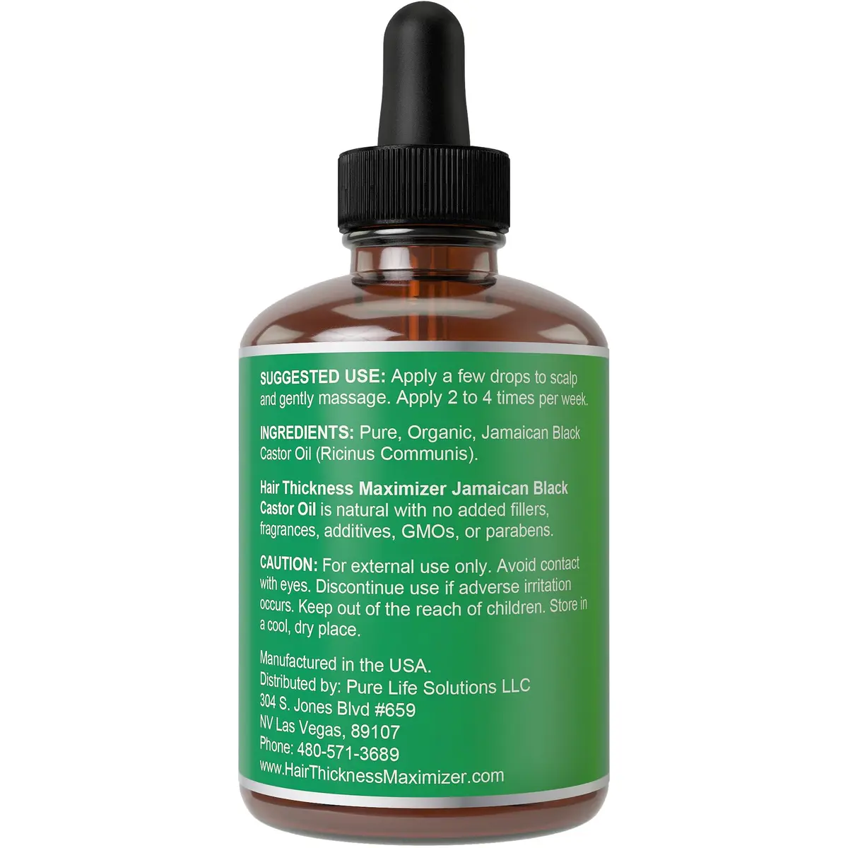 Hair Thickness Maximizer Jamaican Black Castor Oil for Hair Growth 59 ml (2 Fl Oz) | Stimulates Follicles for Thicker, Fuller Hair - view 6