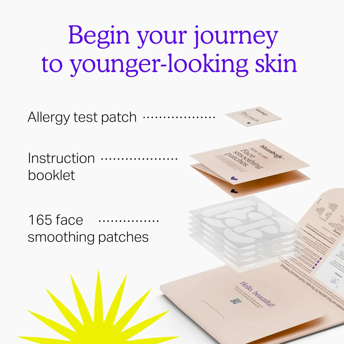 BLUMBODY Wrinkle Patches for Face, Forehead, Smile Lines & Eyes 165 pcs | Reusable Silicone Anti-Wrinkle Patches - view 5