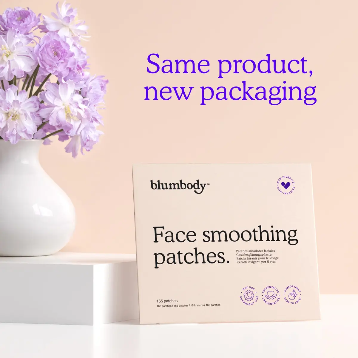 BLUMBODY Wrinkle Patches for Face, Forehead, Smile Lines & Eyes 165 pcs | Reusable Silicone Anti-Wrinkle Patches - view 8