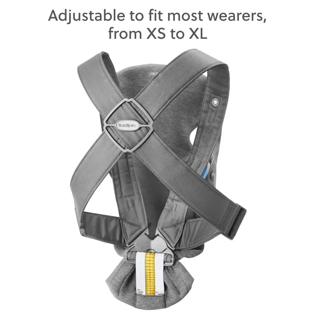 BabyBjörn Baby Carrier Mini, Dark Gray, 3D Jersey | Ergonomic Infant Carrier for Newborns - view 9