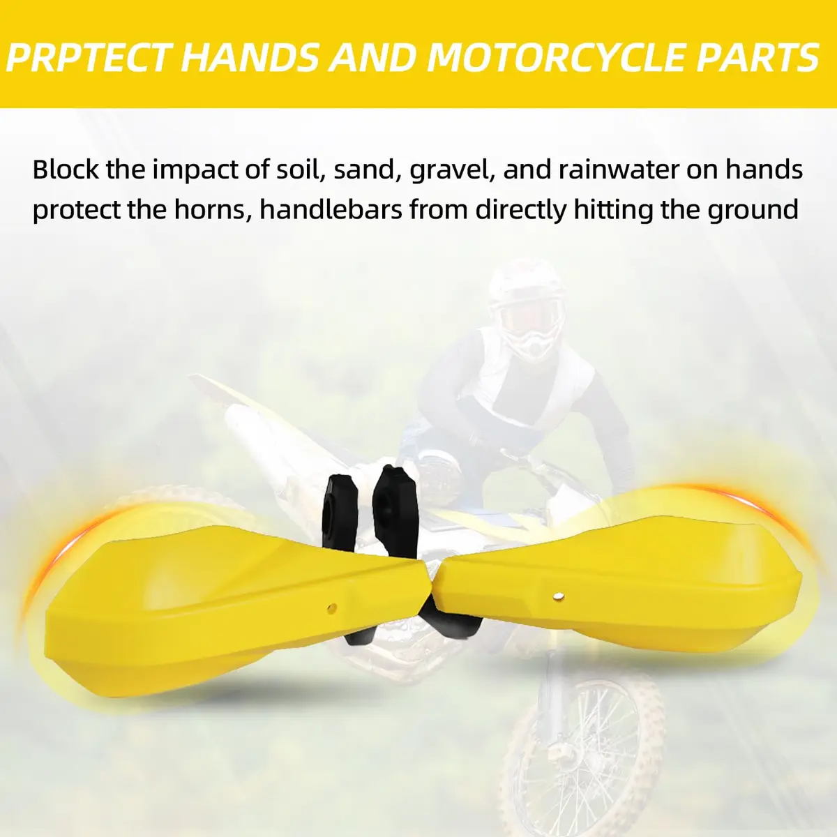 AnXin Dirt Bike Hand Guards 7/8" 1 1/8" | Universal Fit for DRZ125 DRZ50 | Protect Hands & Reduce Fatigue - view 5