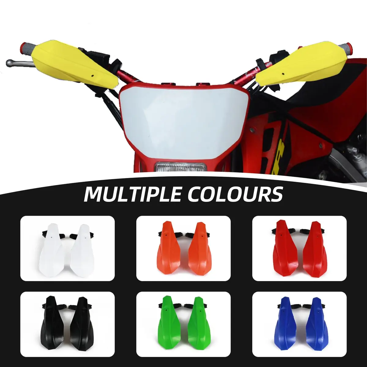 AnXin Dirt Bike Hand Guards 7/8" 1 1/8" | Universal Fit for DRZ125 DRZ50 | Protect Hands & Reduce Fatigue - view 7