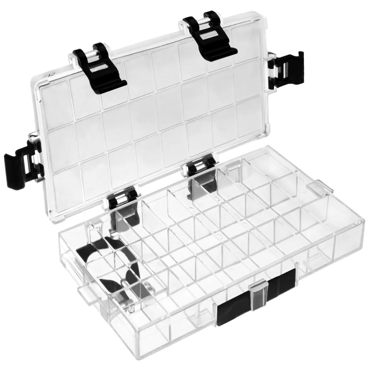 joybest Watercolor Palette Box 24-Well | Airtight Leak Proof Travel Case for Watercolors, Acrylic, Gouache & Oil Paint (6.41x3.26x0.86 in) - main product image