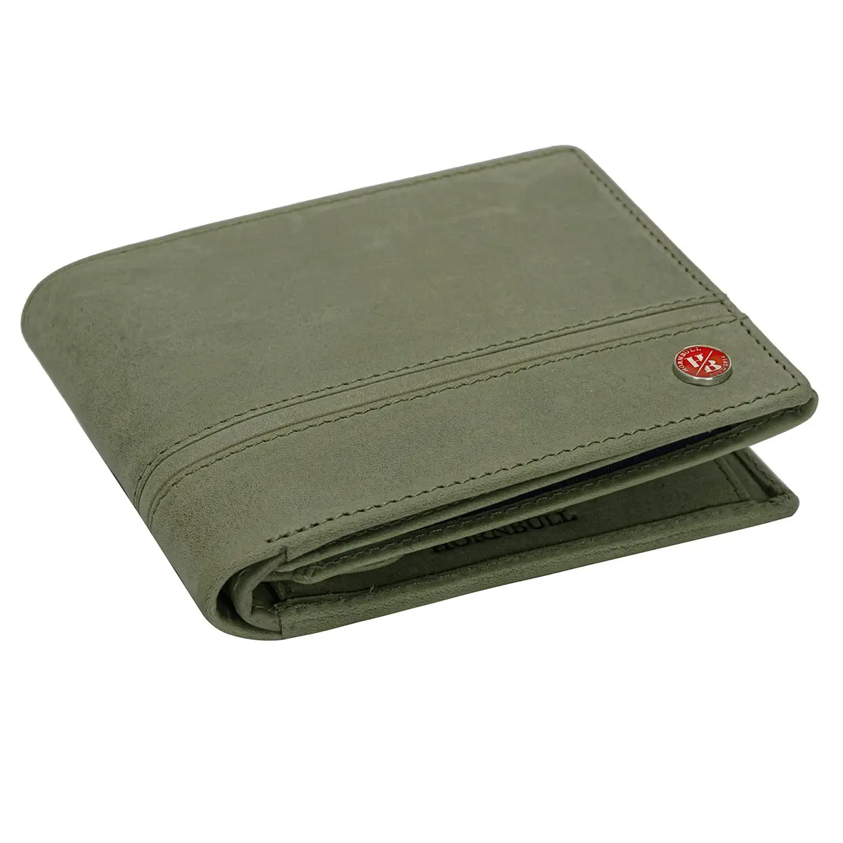 HORNBULL Denial Leather Wallet for Men | RFID Blocking Bi-Fold Wallet (Green) | 7 Card Slots, 2 Money Compartments, 1 Coin Pocket - view 12