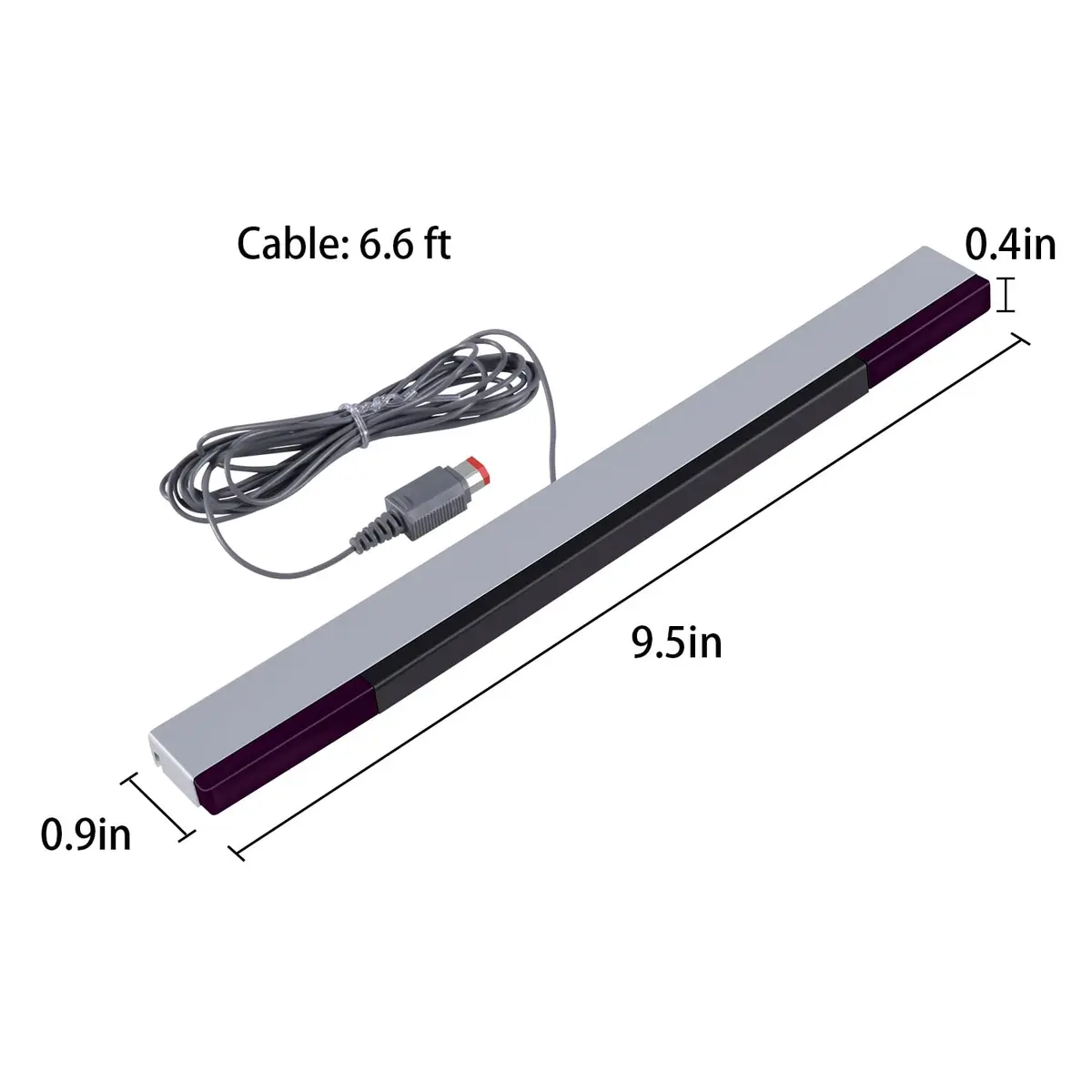 Aokin Motion Sensor Bar for Wii, Wii U | Wired Infrared Sensor with 6.6 ft Cable - view 8