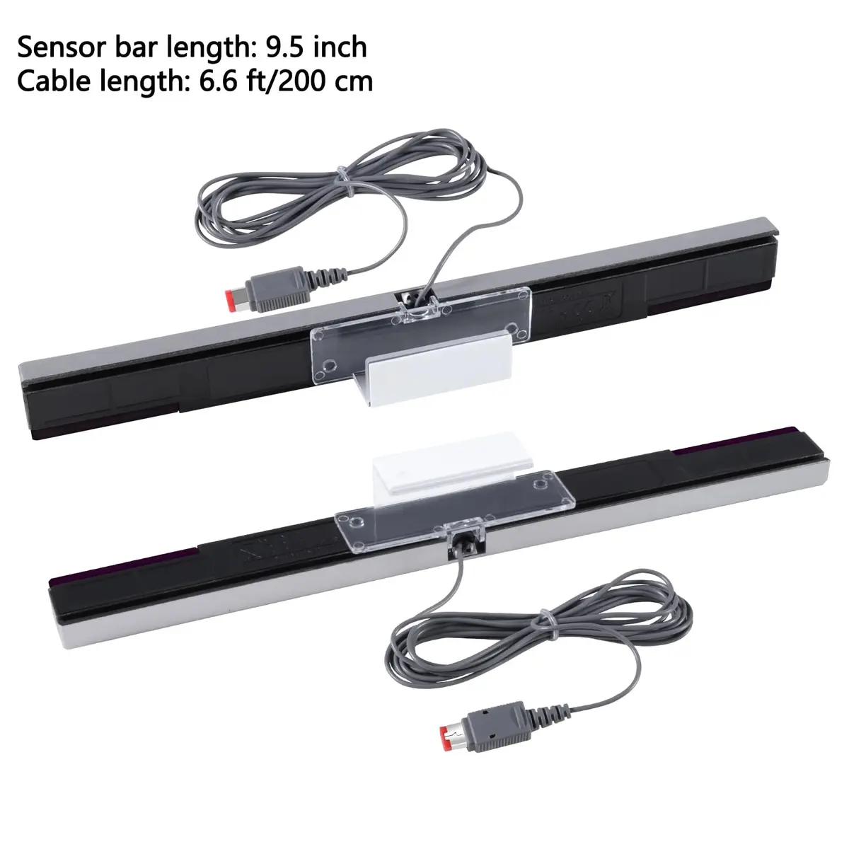 Aokin Motion Sensor Bar for Wii, Wii U | Wired Infrared Sensor with 6.6 ft Cable - view 2