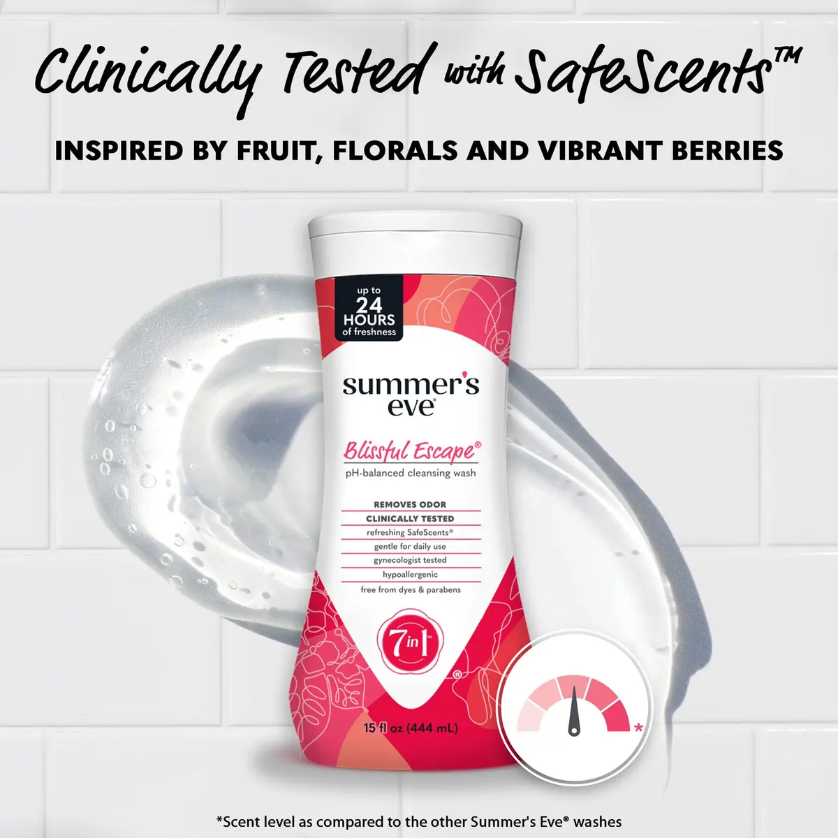 Summer's Eve Blissful Escape Daily Feminine Wash 444ml (15 Fl Oz) | pH-Balanced Odor Protection - view 4
