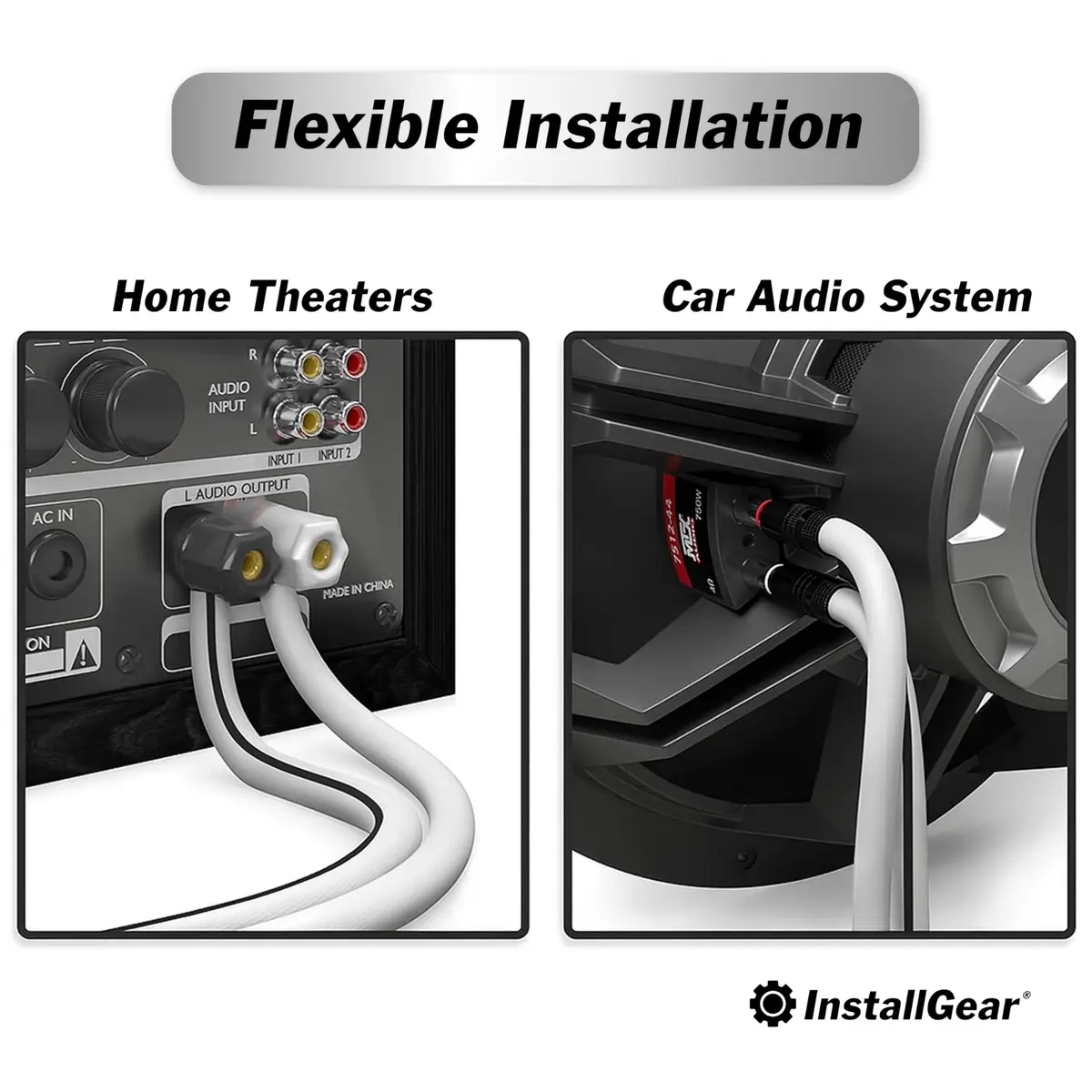 InstallGear 14 Gauge AWG Speaker Cable 100ft White | Durable Marine & Automotive Wire - view 4
