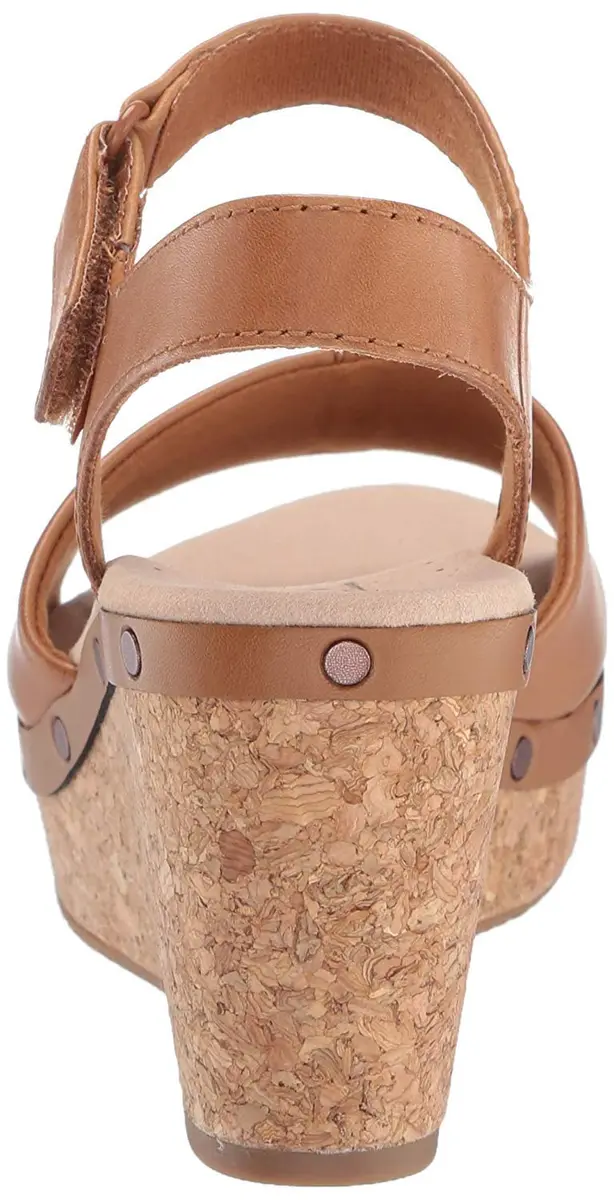 Clarks Annadel Clover Wedges | Leather Platform Sandal with Cushion Soft™ Support (70-120 chars) - view 5
