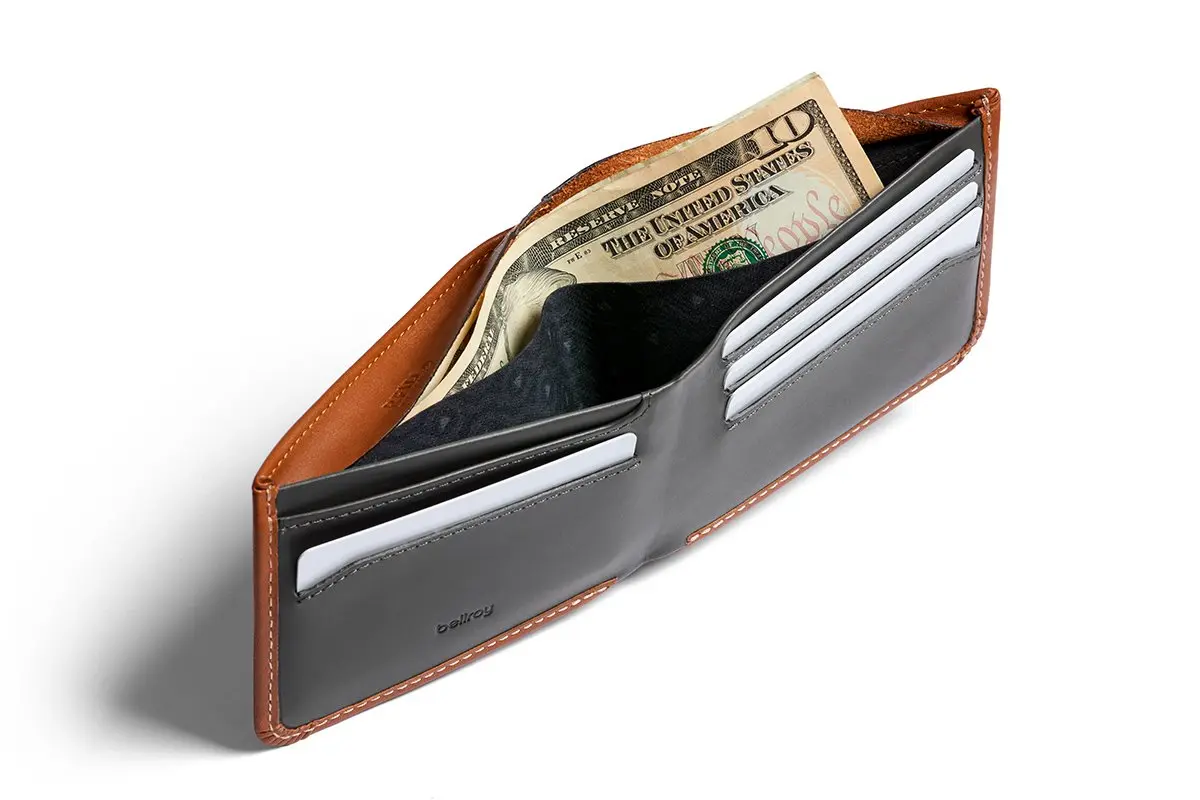 Bellroy Hide & Seek Wallet (Caramel) | Slim Leather Bifold with RFID Protection - view 5