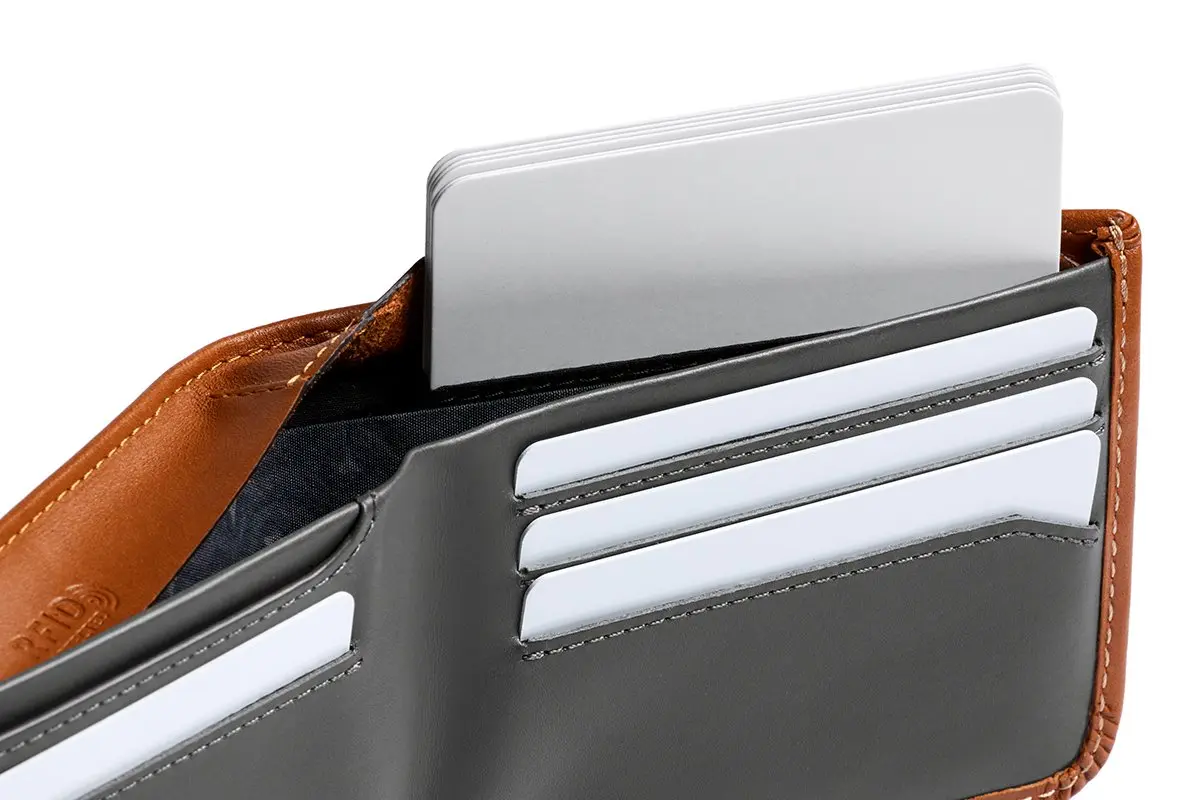 Bellroy Hide & Seek Wallet (Caramel) | Slim Leather Bifold with RFID Protection - view 7