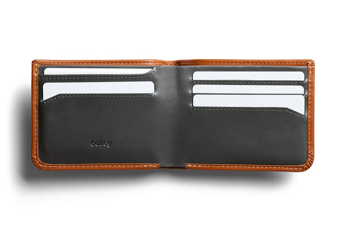 Bellroy Hide & Seek Wallet (Caramel) | Slim Leather Bifold with RFID Protection - view 2
