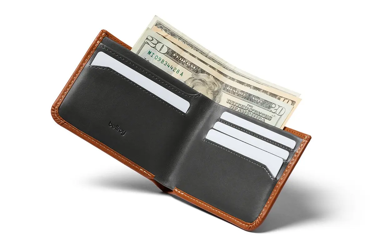 Bellroy Hide & Seek Wallet (Caramel) | Slim Leather Bifold with RFID Protection - view 3