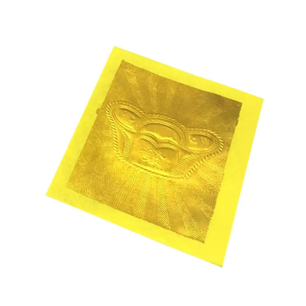 ZEESTAR BLESS Chinese Joss Paper Gold Foil Bamboo Rectangular 12.95cm x 9.91cm (5.1 x 3.9 inches) Pack of 100 | Traditional Ancestor Offering - view 2