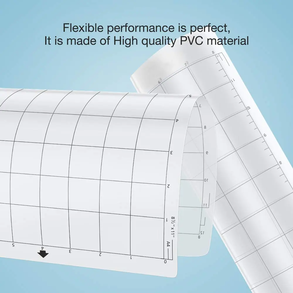 NICAPA Standard Grip Cutting Mat for Silhouette Portrait 8x12 inch (3 Mats) | Ideal Tackiness for Medium-Weight Materials - view 5