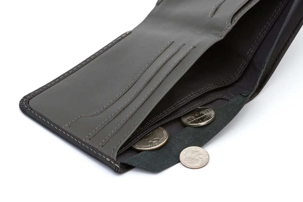 Bellroy Hide & Seek Slim Leather Bifold Wallet RFID Black | Classic Design with RFID Protection - view 4