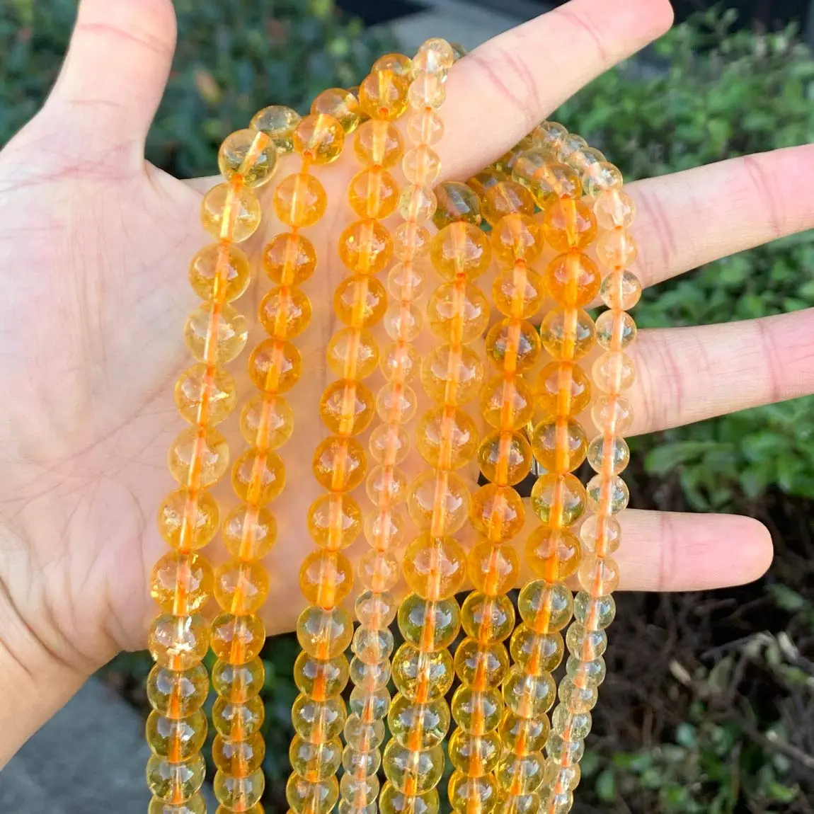 Adabele Natural Citrine Crystal Beads 8mm | Genuine Gemstone for Jewelry & Crafts - view 5