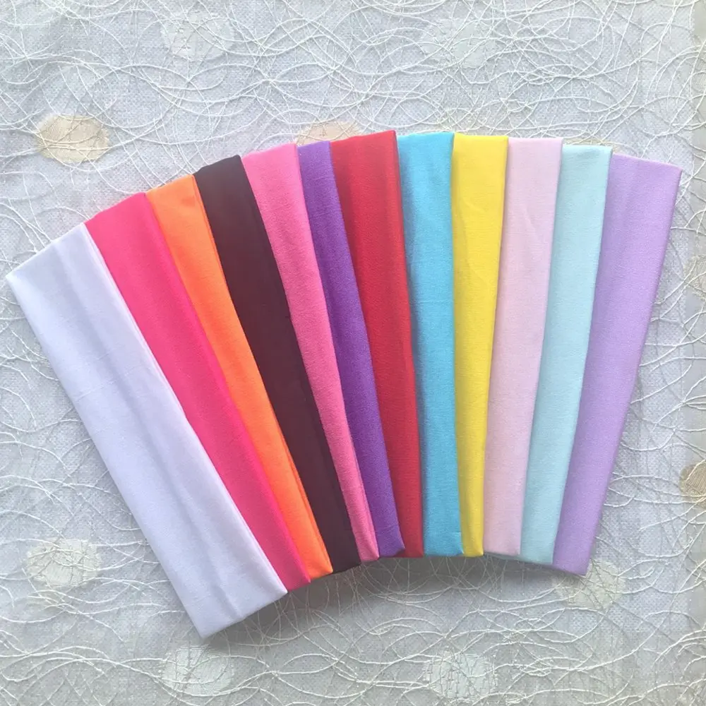 Zapire Soft Stretchy Elastic Headbands - 12 Pack Multi-Colored Hair Wraps for Women & Girls | 4.8cm Wide - view 3