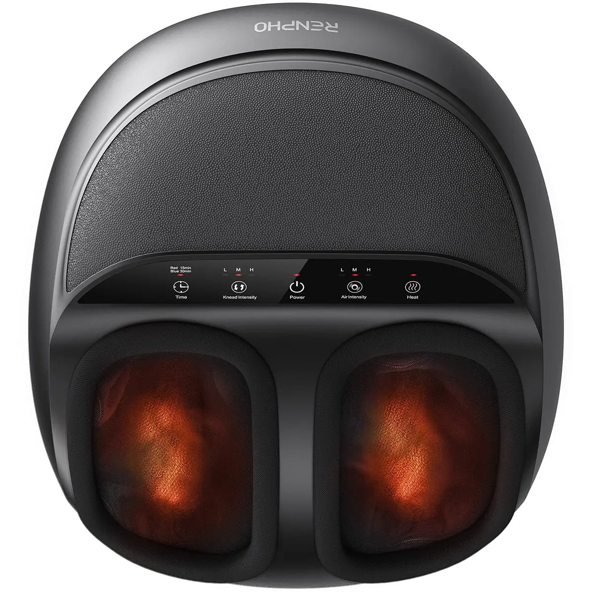 RENPHO Full Foot Massager with Heat | Deep Shiatsu Plantar Fasciitis Relief for Size 13 Feet - main product image