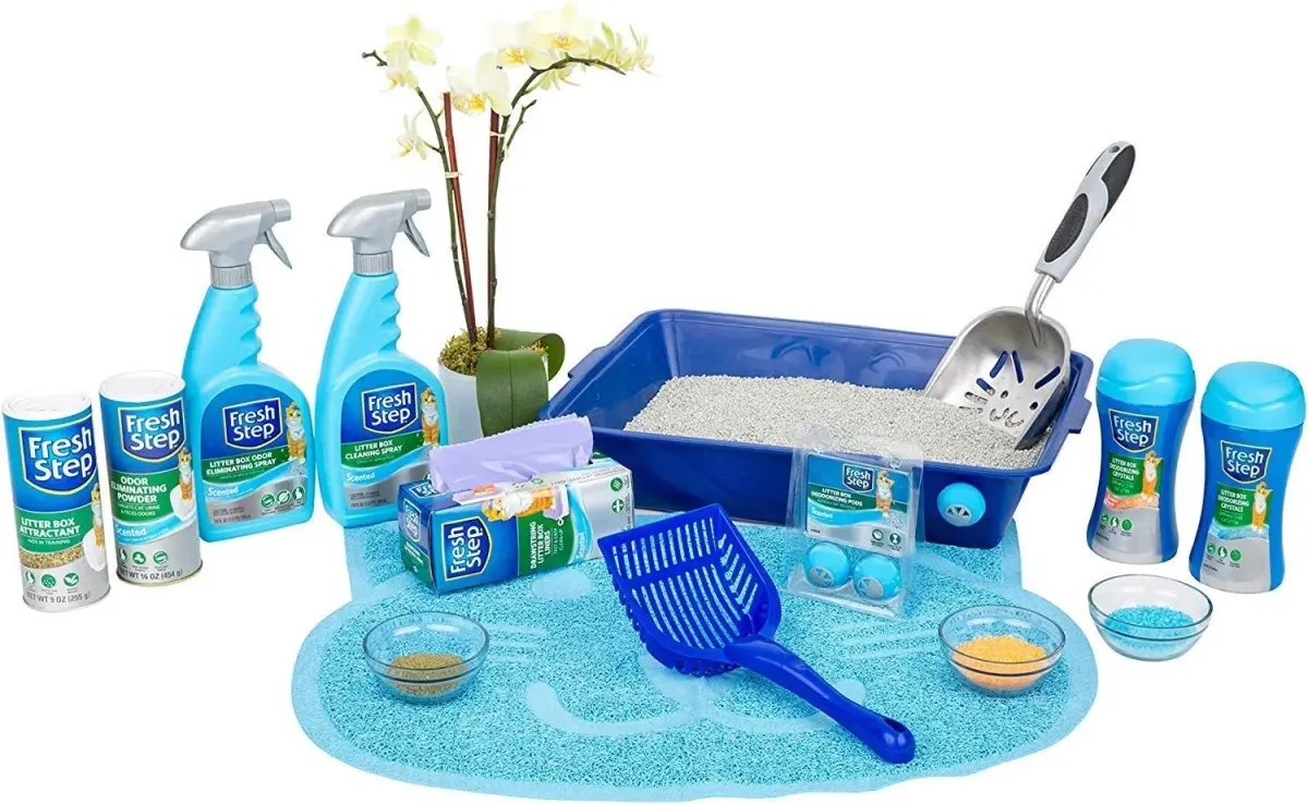 Fresh Step Cat Litter Crystals Deodorizer 425g (15 oz) | Controls Litter Box Odors with Fresh Scent - view 7
