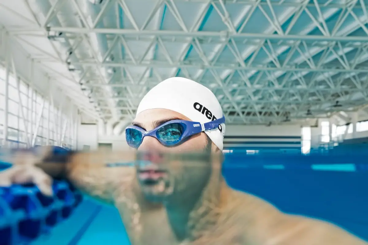 ARENA Unisex The One Swim Goggles Light Blue/White/Blue | Orbit-Proof Seals & Anti-Fog Fit (102 words) - view 5