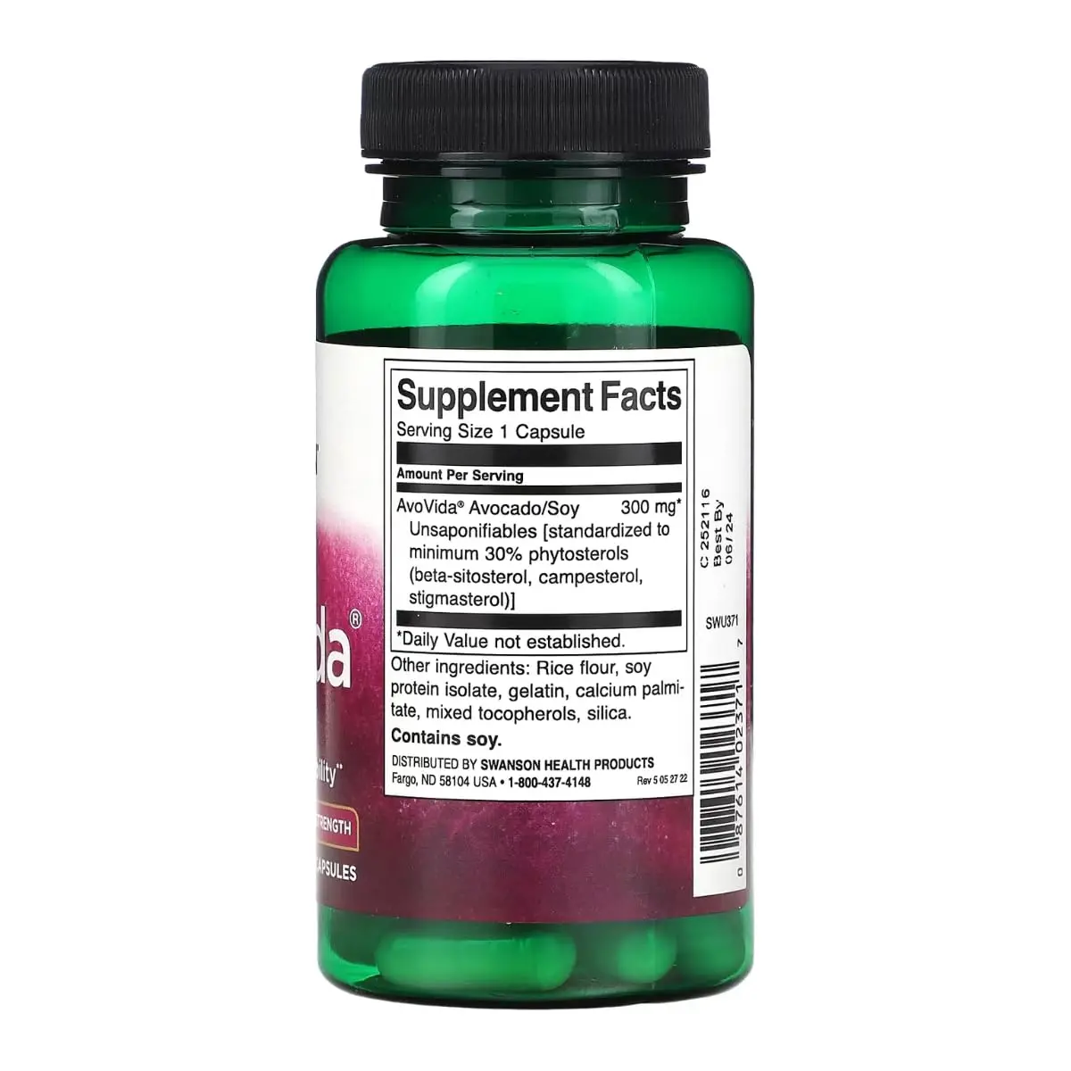 Swanson AvoVida Joint Health Supplement 300 mg 180 Capsules (Pack of 3) | Supports Joint Tissues, Cartilage, and Mobility Using Natural Ingredients - view 2