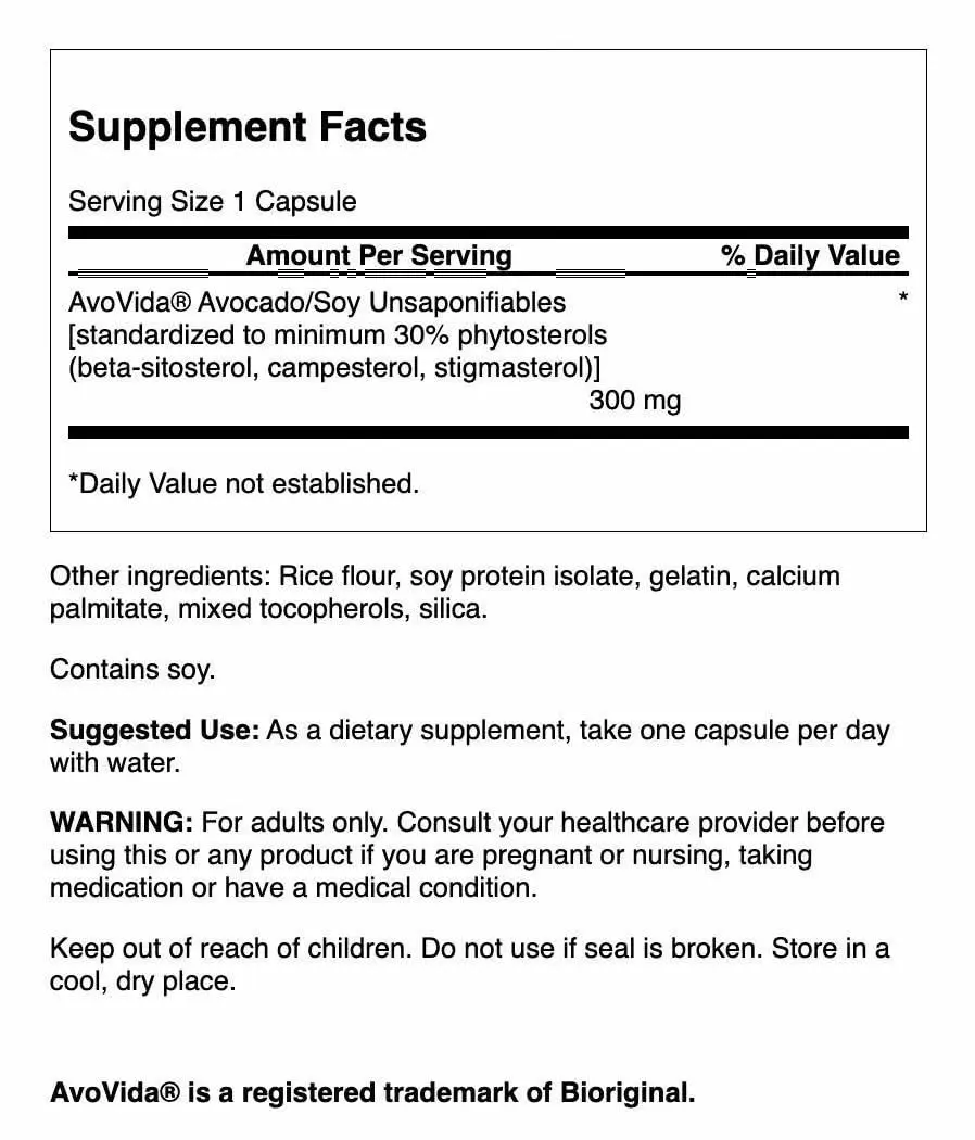 Swanson AvoVida Joint Health Supplement 300 mg 120 Count (Pack of 2) | Supports Joint Tissues & Mobility - view 2