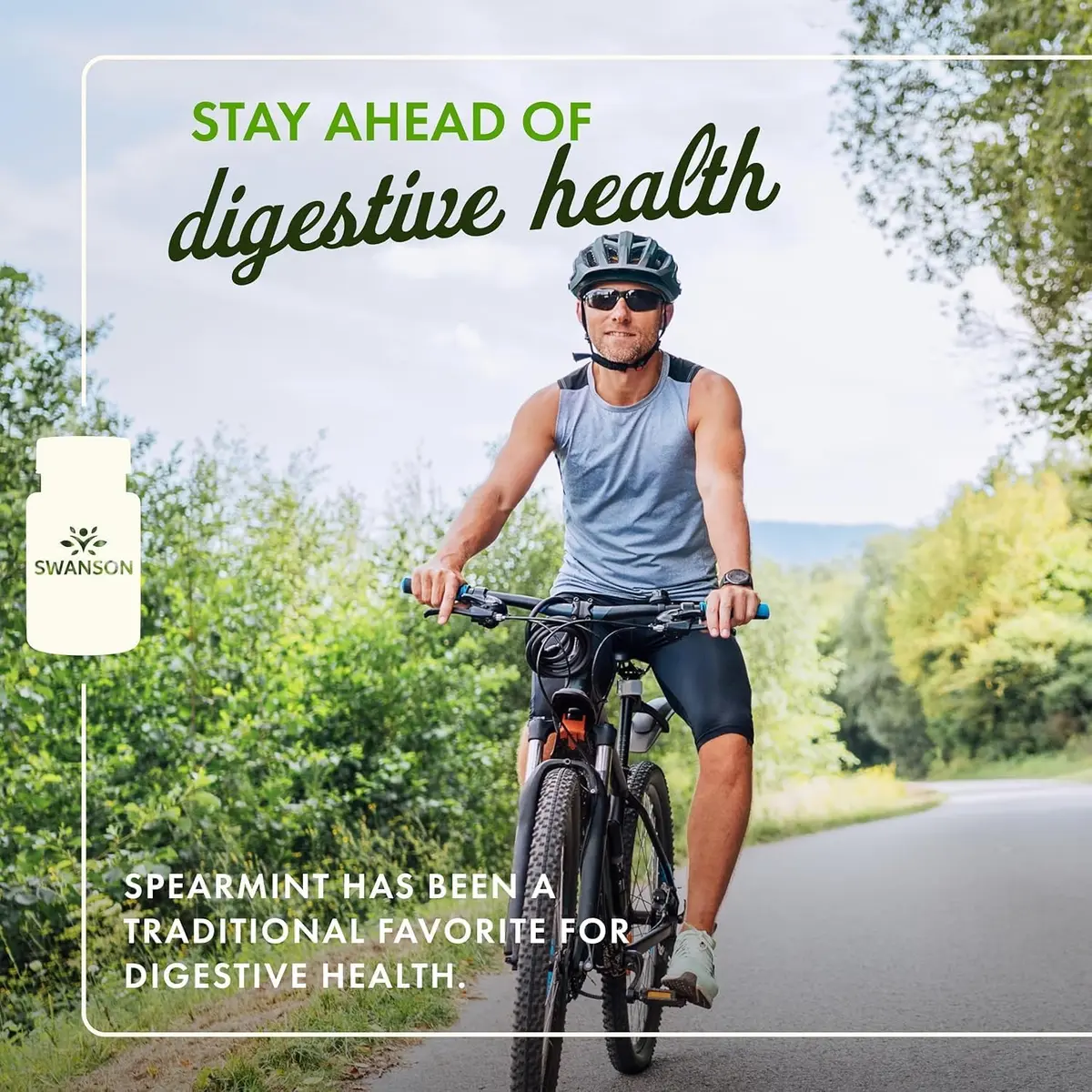 Swanson Spearmint Leaf Full Spectrum 400 mg 120 Capsules (2 Pack) | Digestive Health Support - view 3