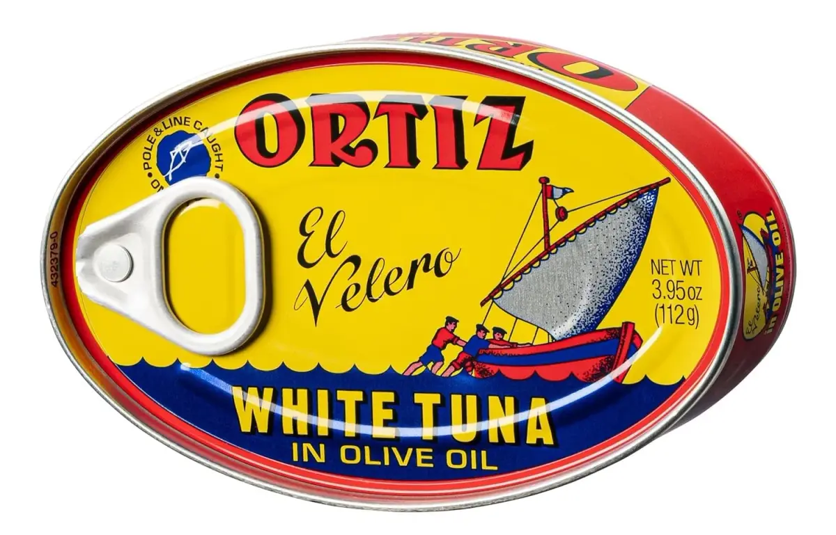 Ortiz White Tuna in Olive Oil, Fresh Tender Slices, Spanish Wild Caught Tuna, High in Protein and Omega 3 Fats, Excellent in Salad, Pasta or Sandwiches - No Need to Add Mayo, 3.95oz Can (Pack of 6) - view 3