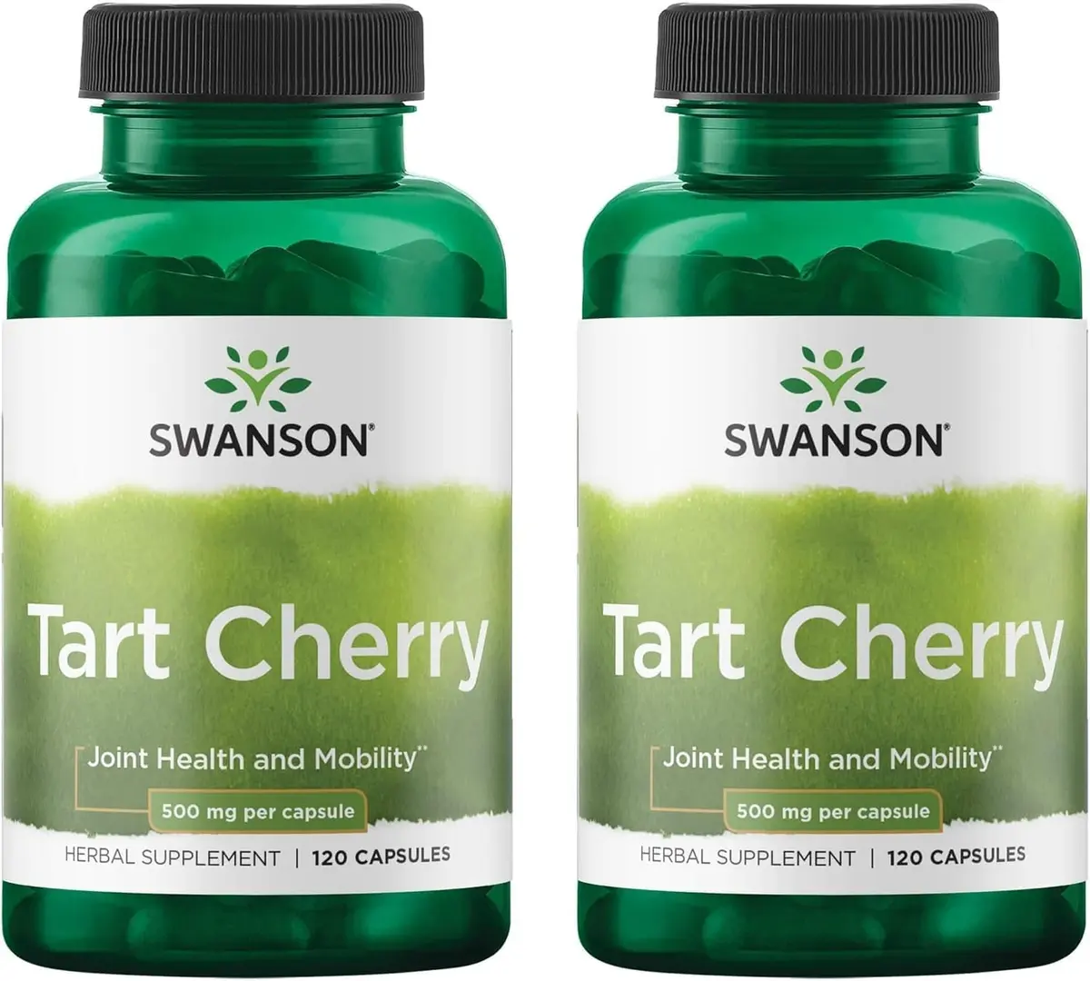 Swanson Tart Cherry 500 mg | Supports Joint & Antioxidant Health, 120 Capsules, 2 Pack - main product image