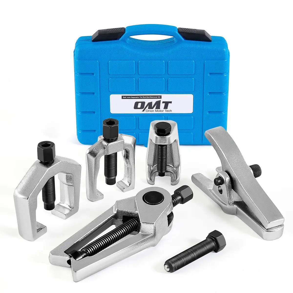 Orion Motor Tech Ball Joint Separator, Tie Rod End Tool Set, Pitman Arm Puller | Heavy-Duty Alloy, 5 Tools, Portable Case - main product image