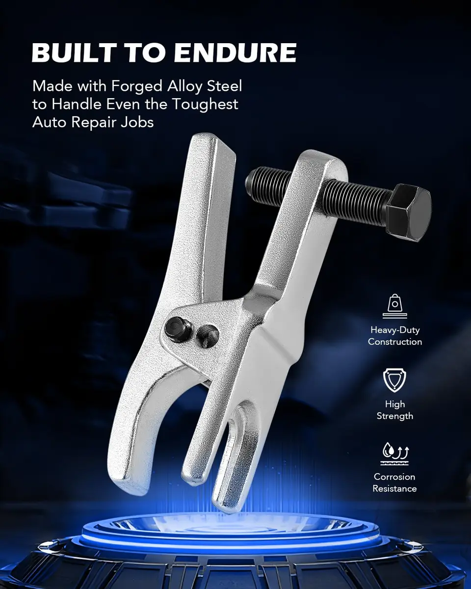 Orion Motor Tech Ball Joint Separator, Tie Rod End Tool Set, Pitman Arm Puller | Heavy-Duty Alloy, 5 Tools, Portable Case - view 6