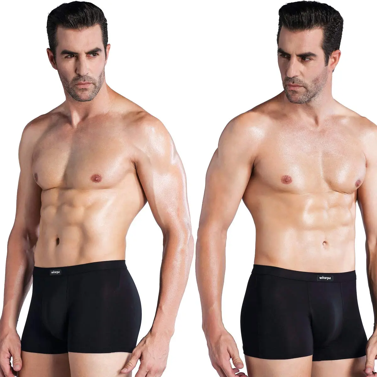 wirarpa Men's Black Micro Modal Trunk 4 Pack | Ultra Soft Breathable Underwear for Men - view 4
